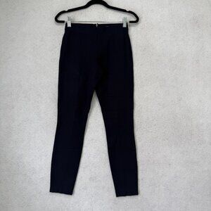 J. Crew Dress Pants Womens 0 Blue Ponte Skinny Leg Ankle Stretch Zip Back